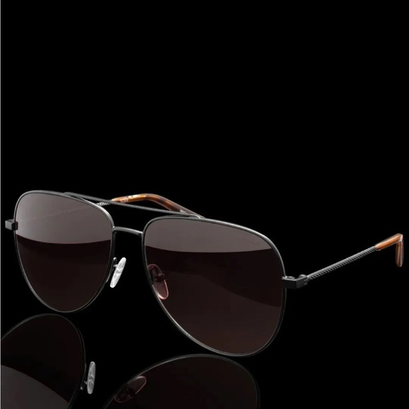 TUMI black aviator sunglasses